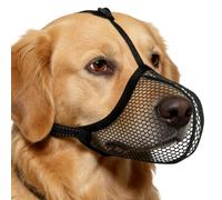 Polyester Nylon Black - Breathable Dog Muzzle S/M/L | Adjustable Anti-Bite Drink | Reflective Cover for Large and Small | Grey Pet Grooming
