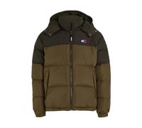 Polyester Padded Color Block Coat with Hood- male- Tommy Hilfiger- Down Jackets- Green- XL- Jackets XL