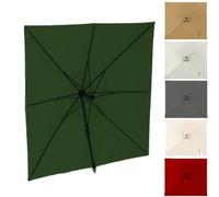 Polyester Patio Umbrella Replacement Canopy | Multicolor, Multiple Sizes, Patio Garden: Outdoor Cover(Green,4x300CM (13x9.8ft))