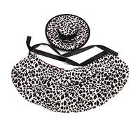Polyester Pet Halloween Christmas Clothes Accessories Wig Hat Cloak Costume for Cats Dogs White Leopard S/M/L (M)