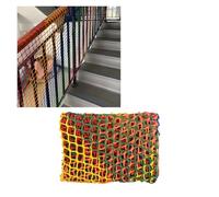 Polyester Playground Climbing Net, 5cm/3mm Stair Safety Netting for Stairs, Balconies, Outdoor, Terrace, Railing Guard(3.28x22.96ft/1x7m)