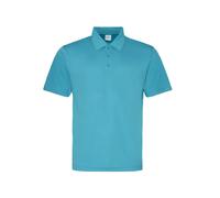 AWDis Just Cool JC040 Mens Cool Polo Shirt - Turquoise Blue - 2XL