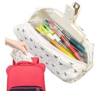 - Polyester Pratique Trousses De Scolarité Design | Stylée Pencil Case with Fermeture Éclair Souple | Corduroy Pencil Case Idéale Pour École, Bureau & Rangement De Fournitures