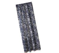 Polyester Printed Floor Curtain Dustproof Designs Breathable Fabric With Florals Pattern For Living Room Bedroom Blackouts Curtain