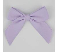 Polyester Ribbon Bows, 10 Pieces Self Adhesive Pre Tied Bows, Polyester Suede Ribbon Bow for DIY Craft Gift Wrap Card Making Embellishments Wedding Party Decoration, 5cm Wide (Lilac)