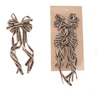 Polyester Ribbon Christmas Bow for Holiday Decorating, Perfect for Trees, Wreaths, and Various Festive Settings to Create a Warm and Inviting Atmosphere (Black)