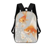 Polyester School Rucksack Japanese Fish with Bubble Eye Knapsack Basic Daypack for Travel, Work, Camping, 42X32X14Cm
