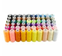 Polyester Sewing Thread, 60 Colours All Purpose Thread Set 250 Yards Sewing Accessories for Machine and Hand Stitching Embroidery