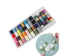 Polyester Sewing Yarn | 32 Top Load 28 Bottom Load Sewing Yarn with Mix Colors, Quilting Yarn Hand Embroidery Accessories for Mother Grandma Friends