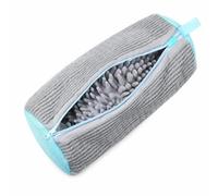 Polyester Shoe Wash Bag Featuring Soft Chenille Texture and Anti Knot Engineering for Washing Footwear Fragile Fabrics Tiny Belongings in Washer Mesh, Color to 1, Blue