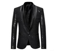 Polyester Sparkle for blazer Men Nightclub Stage Wear S-2XL Polyester | Lightweight polyester fabric, comfortable for fit, available in sizes S to 2XL for various body types