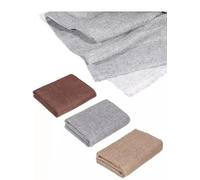 Polyester Speaker Grill Cloth, 1.45M*0.5Meter Transparent Fabric Mesh Cover Sound Speaker Dustproof Imitation Linen(Light Grey)