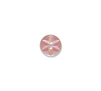 Polyester Star Buttons Pink 10mm 10pk