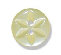 Polyester Star Buttons Yellow 10mm 10pk