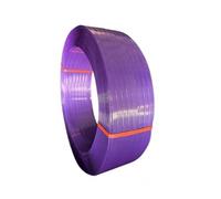 Polyester Strapping, Heavy-Duty Packaging Strapping Rolls, Multi-Color PET Strapping Rolls, Suitable For Shipping, Packaging, And Manual Weaving(Purple)