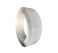 Polyester Strapping, Heavy-Duty Packaging Strapping Rolls, Multi-Color PET Strapping Rolls, Suitable For Shipping, Packaging, And Manual Weaving(White)