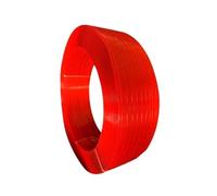 Polyester Strapping, Heavy-Duty Packaging Strapping Rolls, Multi-Color PET Strapping Rolls, Suitable For Shipping, Packaging, And Manual Weaving(Rosso)