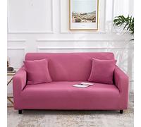 Polyester Stretch Sofa Cover Sofa Cover Premium Soft Elastic 1 Piece Washable Furniture Protector for 2 Seat Sofa Living Room（Red,4 seaters(235-300cm)