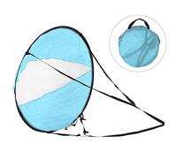 Polyester Taffeta Folding Kayak Wind Sail, Kayak Sailing Canoe Accessory with Transparent Window, Compact Foldable Sail for Water Sports on Kayak Canoe Inflatable Boat (Blue)