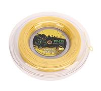 Polyester Tennis Racket String with Double Ribbed Pattern for Powerful Hits 200m for Teenagers (Golden Yellow)