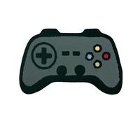 Polyester Throw Blanket Cute Gaming Rug Cartoon Game Console Game Controller Floor Mats Non Slip Extra Soft Absorbent Rugs Machine Washable Mat Room Carpet Shower Mat Indoor Duds (A, One Size)