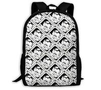 Polyester Travel Bags Lucifer Head Book Bag Large Capacity School Bag for Hiking, Camping, Work, 42X32X14Cm