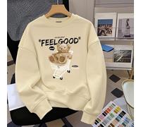 Polyester Velvet Jacket for Women Thickened Warm Winter Coat(apricot L)