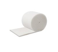 Polyester Wadding Fabric, White, 150cm Width, Flame Retardant, Hollow Fibre Dacron, Supplied by The Metre, Multiple Weight Options 3oz (3 oz (Per metre as Continuous Length))