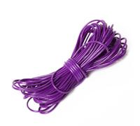 Polyester Wax Thread, Round Faux Leather Rope, Tear-Resistant Waxed Cord, Sold by the Metre, DIY Band for Bracelets, for Jewellery Making, DIY Crafts Necklaces, Dark Purple, 2 mm, 6 Rolls x 5 m