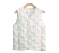 Polyester Women's for Slim for Fit Thermal Vest for Winter Polyester(White XXXXXL)