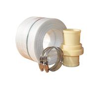 Polyester Woven Layflat Hose Kit for pool backwash water discharge draining irrigation pump agriculture or swimming pool (2inch X 25ft)