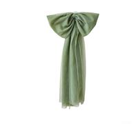Polyester Yarn Christmas Tree Bow Ornament for Holiday Tree Tops, Adds a Seasonal Decorative Touch to Trees, Wreaths, and Garlands (Green)