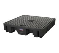 Polyethylene Barrel Bund - 1380 x 1290 x 280mm - Holds 4 x 205L Drums - 240L