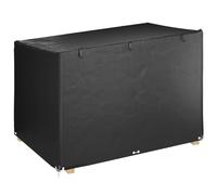 vidaXL Swing Bench Cover 12 Eyelets 215x150x130/150 cm Polyethylene, Black