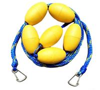 Polyethylene Float Line 5m Anti-Chemical Wear Proof(blue yellow) | 16-strand polyethylene core, 8 PVC buoys, resists and bromine, ideal for chemical-heavy pools