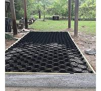Polyethylene Ground Grid for Gravel Stabilization - Easy to Install Shed Base Patio Pathway and Parking ution (Cut 2x10m/6.5x32.8ft)
