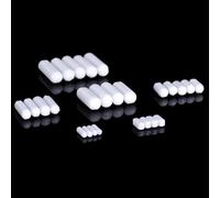 Polyethylene PTFE Magnetic Stirrer - Elliptical Shaped, 10pcs, Various Sizes for Laboratory Use(C600(D9xL60mm))