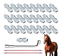 Polyethylene Rope Connector - Agricultural Cable Splice | M5 Connector for Agricultural and Livestock Fencing - Versatile Rope Junction for Barn Barrier Wires