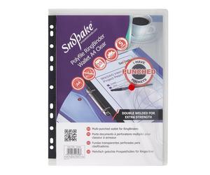 Polyfile RingBinder Wallet A4 Clear- 5 Files