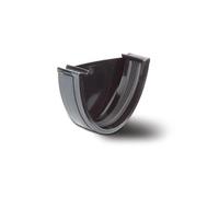 Polyflow Deep Capacity Gutter External Stop End Black | RD507B