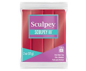 Polyform 465011 Sculpey III Polymer Clay 2 Ounces-Deep Red Pearl