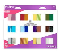 Polyform PEMP-024 Premo Sculpey Accents Polymer Clay Multipack 1 oz 24 kg Assorted Colors