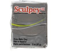 Polyform Sculpey III Polymer Clay 2 Oz: Elephant Grey