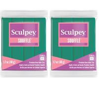 Polyform Sculpey Polyform SU 6323 48 g Individual Soufflé Clay Bar, Jade (Pack of 2)