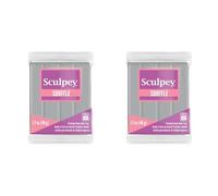 Polyform Sculpey Polyform SU 6645 48 g Individual Soufflé Clay Bar, Concrete (Pack of 2)