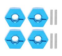 PolyGen Aluminum Alloy Wheel Hubs Nut and Pin Set, 12mm Diameter / 5mm Thickness, 4 Pack Replacement for the 1/14 144001 RC Car Accessory