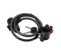 PolyGen Anti Theft Ring Lock, a Versatile Bike Cable Lock with 2 Unique Keys and Carry Bracket for Motorcycles, Grills, and Lawn Mowers