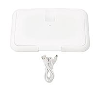 PolyGen Baby Wipe Warmer with Quick Heating Element for Car and Travel Use, Maintains All Day Warmth for Comfort, Slim Profile White Case for Diaper Bags