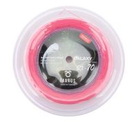 PolyGen Badminton Racquet String Line Made of High Elastic Nylon, Rated for 22-28 Pounds, 0.7mm Diameter in a 656ft Spool for Advanced Player Racquets (Roseate)