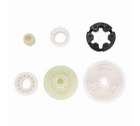 PolyGen Car Window Glass Motor Gear Set for 3 5 6 CX 7 CX 9 RX 8, a complete 6 piece Power Window Motor Gear Repair Kit to substitute OEM part GJ6A5958XF